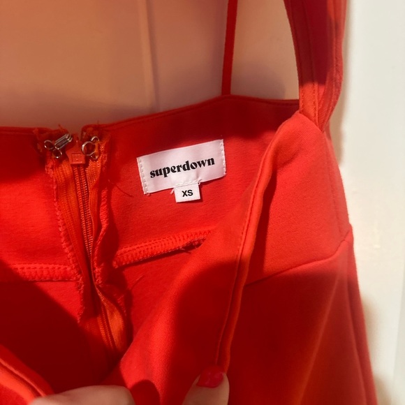 Superdown Fiery Red Strappy Dress - Picture 3 of 3